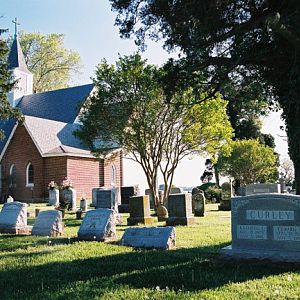 View from the right rear of the church