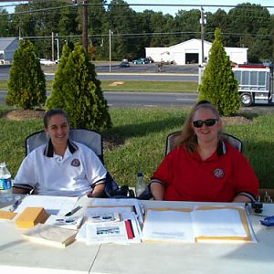 The friendly registration table