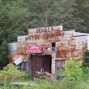 Seneca Motor Company Sign