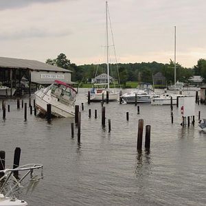 Coltons Point Marina - On the Pilings
