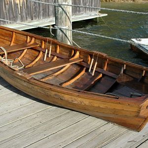 Small Rowboat on the Dock