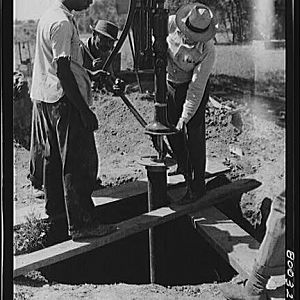 Installing New Water Pump, July 1941
