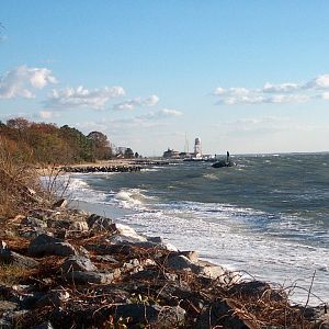 Point Lookout on a windy day in November 2005