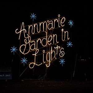 Christmas Lights at Annmarie Gardens - Entrance