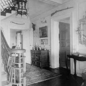 Entrance hall, door to drawing room (right) and to library
