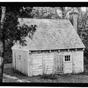 Old log slave cabin