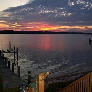 Storm front approaching Wicomico Shores