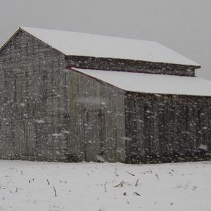 Wintery Barn
