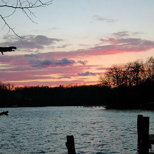 Sunset  during Superbowl 2006 on Lewis Creek