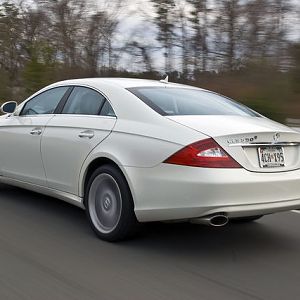 Mercedes-Benz CLS 550 on Rt 235 (expensive car)