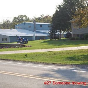 #27 Someone mowing the lawn