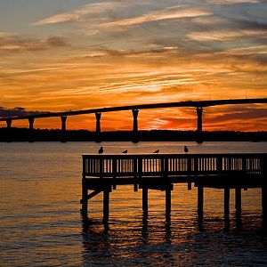 Sunset from Solomon's Island