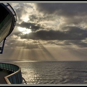 Sunset off the coast of Ensenada, Mexico