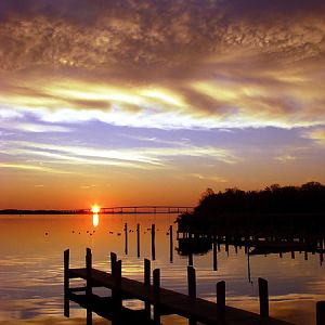 Sunrise from Clarke's Landing