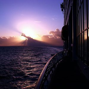 Sunrise off Grand Cayman Island