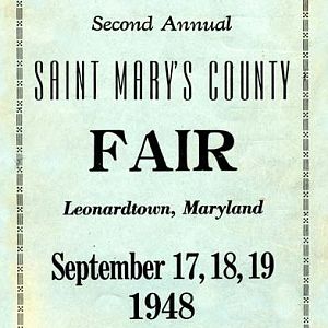 1948 Catalog Cover, St. Mary's County Fair
