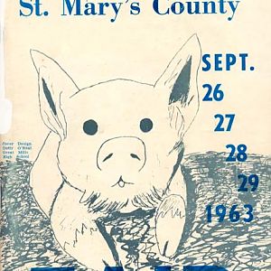 1963 Catalog Cover, St. Mary's County Fair