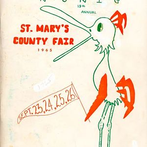 1965 Catalog Cover, St. Mary's County Fair