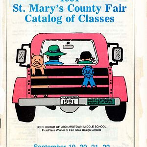 1991 Catalog Cover, St. Mary's County Fair