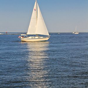 Yacht on the bay