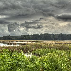 North Beach Wetlands Overlook Park Storm