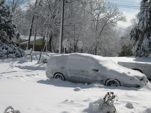 1 Mar 2009 Snow in Town Creek