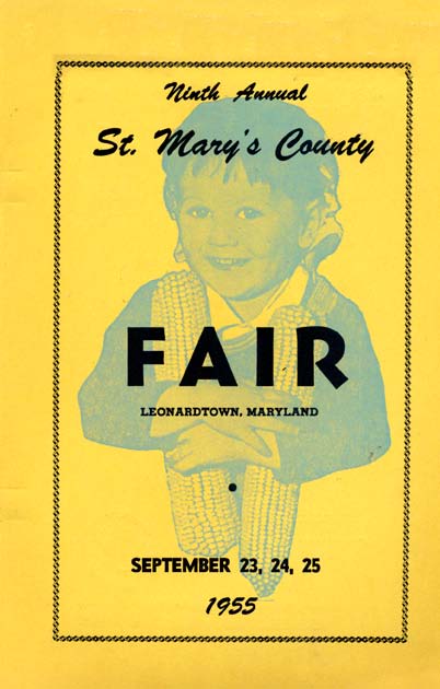 1955 Catalog Cover, St. Mary's County Fair