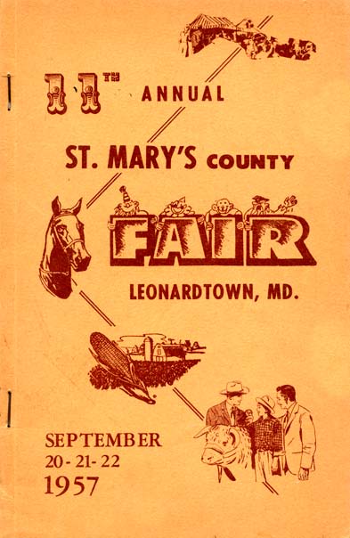 1957 Catalog Cover, St. Mary's County Fair