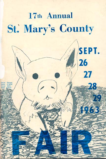 1963 Catalog Cover, St. Mary's County Fair