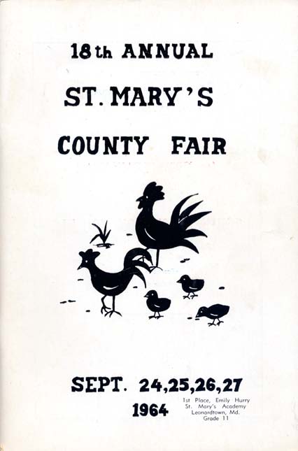 1964 Catalog Cover, St. Mary's County Fair