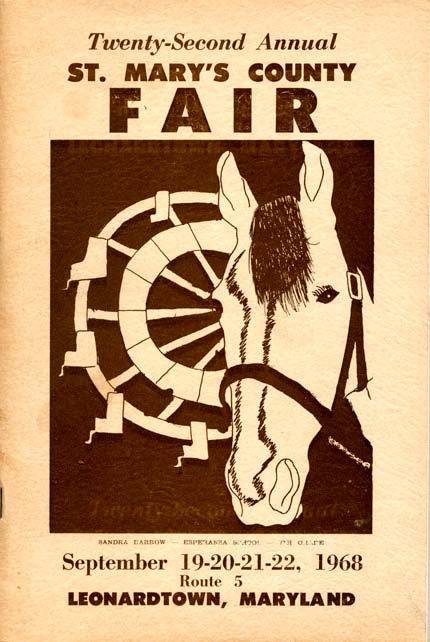 1968 Catalog Cover, St. Mary's County Fair
