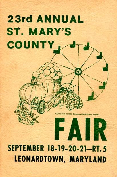 1969 Catalog Cover, St. Mary's County Fair