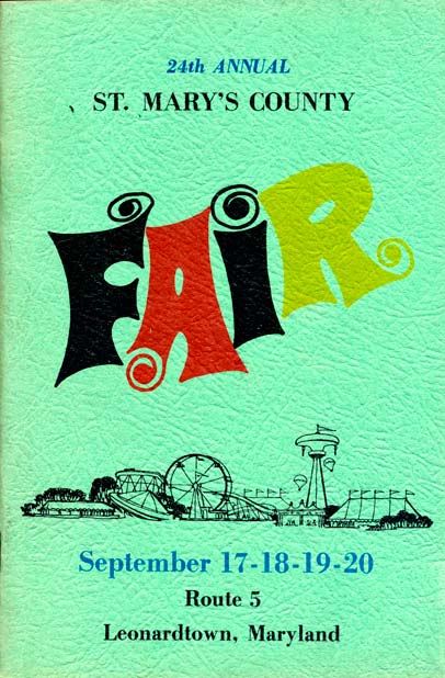 1970 Catalog Cover, St. Mary's County Fair