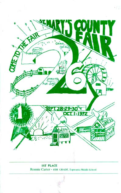 1972 Catalog Cover, St. Mary's County Fair