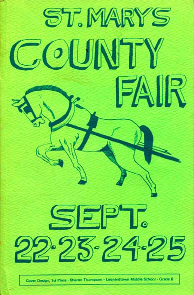 1977 Catalog Cover, St. Mary's County Fair