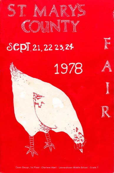 1978 Catalog Cover, St. Mary's County Fair