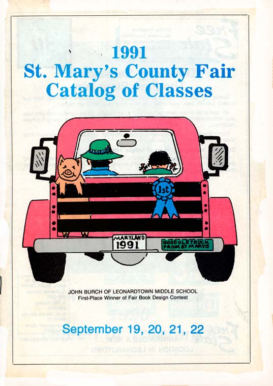 1991 Catalog Cover, St. Mary's County Fair