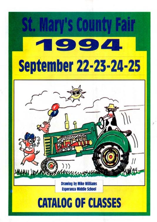 1994 Catalog Cover, St. Mary's County Fair