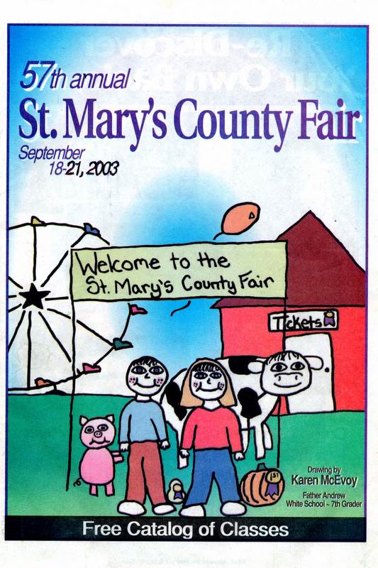 2003 Catalog Cover, St. Mary's County Fair