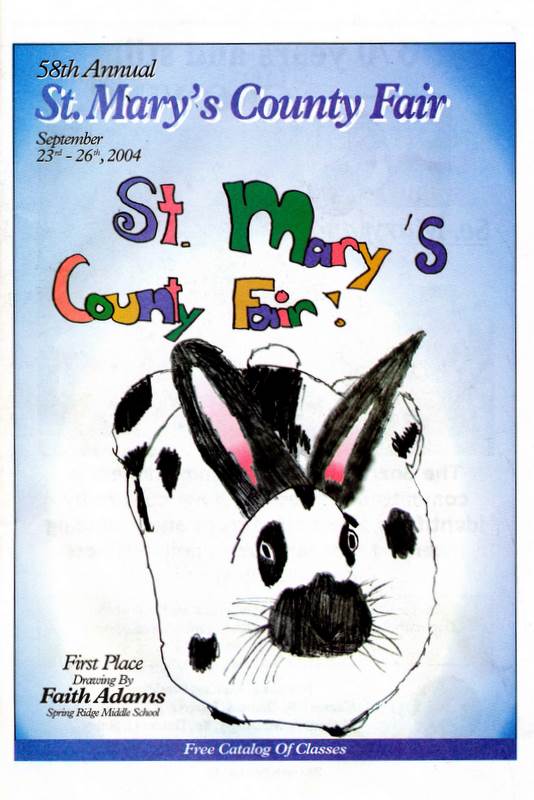 2004 Catalog Cover, St. Mary's County Fair