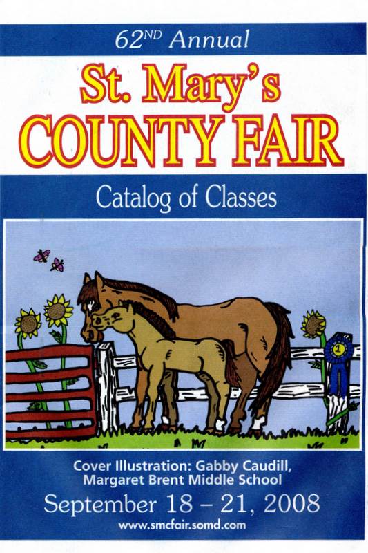 2008 Catalog Cover, St. Mary's County Fair