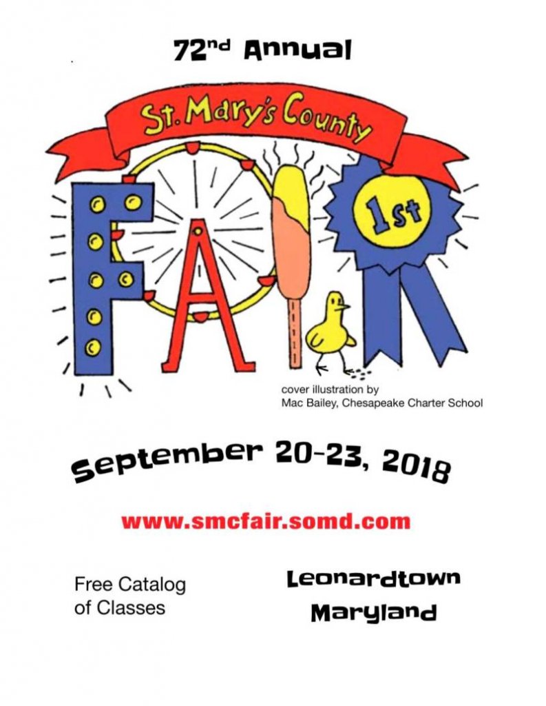 2018 Catalog Cover, St. Mary's County Fair