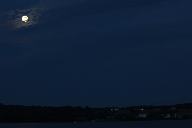 Breton Bay with Supermoon