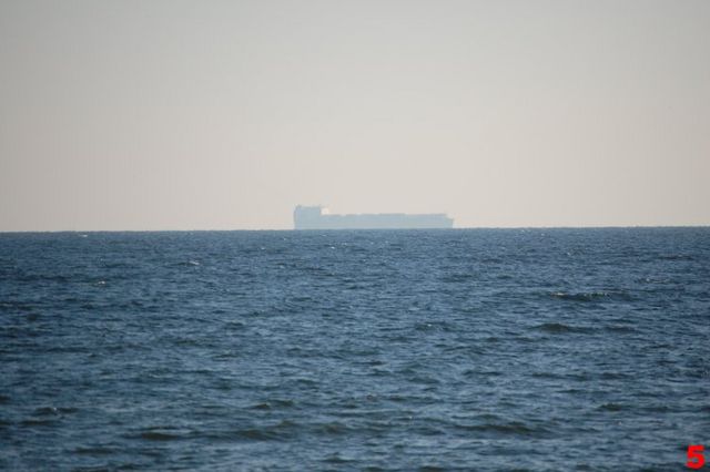 Freighter on the Bay