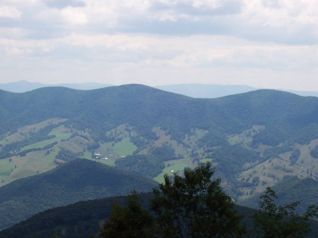 Half way up Spruce Knob Mountain