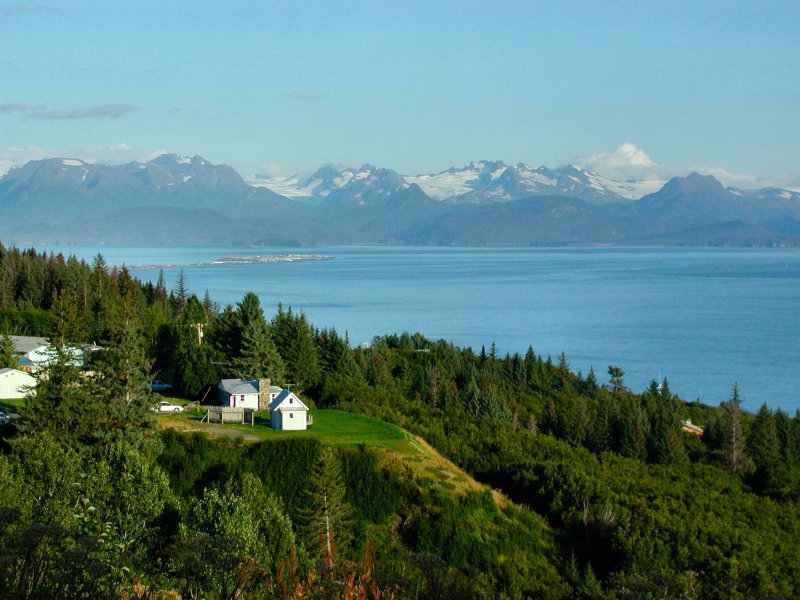 Homer Alaska, Homer Spit in the distance