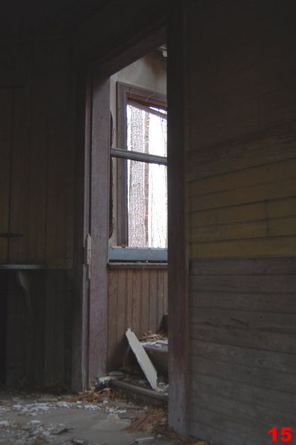 Inside a deserted old house