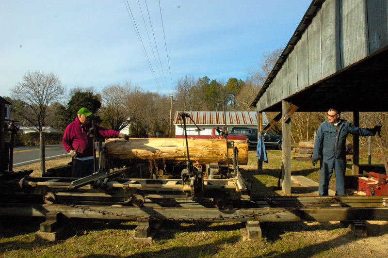 Log Sawing Demo @ Cecil's Mill