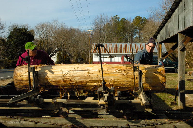 Log Sawing Demo @ Cecil's Mill