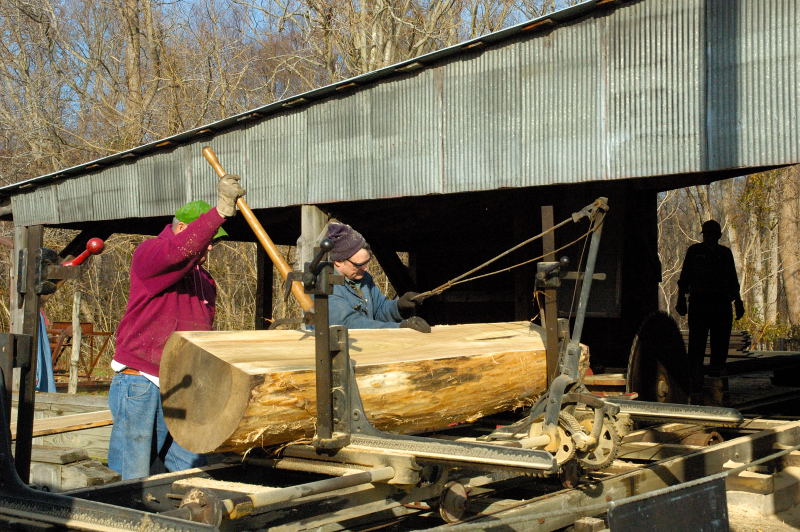 Log Sawing Demo @ Cecil's Mill